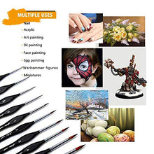 Carica l'immagine nel visualizzatore di Gallery, Pennelli Acquerello,Set Pittura Per Acquerello Olio e Nail Art,10...