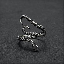 Carica l'immagine nel visualizzatore di Gallery, BODYA Punk Gotico in Acciaio Inox Octopus Tentacle Ring Squid Kraken... - Ilgrandebazar