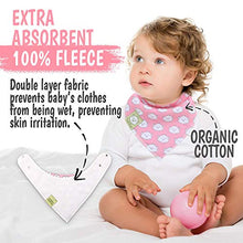 Carica l'immagine nel visualizzatore di Gallery, Bavaglini per Bambine- Super Assorbenti in Cotone Organico-... - Ilgrandebazar