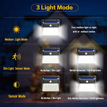 Carica l'immagine nel visualizzatore di Gallery, Luce Solare Esterno, Trswyop 82 LED Lampada con Sensore di Movimento... - Ilgrandebazar