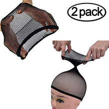Carica l'immagine nel visualizzatore di Gallery, PrettyDate, cuffie elastiche per parrucca, in nylon, beige naturale e a rete... - Ilgrandebazar