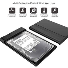 Carica l'immagine nel visualizzatore di Gallery, GeekerChip 2.5 inch USB 3.0 HDD SSD Case Esterno per Disco Rigido Nero