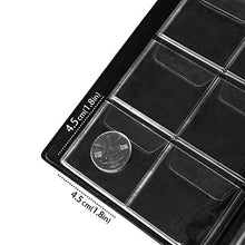 Carica l'immagine nel visualizzatore di Gallery, Dimensioni album moneta (11,5x15,2 cm), 6 Tasche / Pagina (4,5x4,5 Cm Per Griglia)
