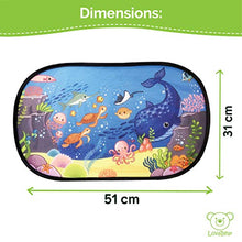 Carica l'immagine nel visualizzatore di Gallery, Lovabear Tendine Parasole Auto Bambini Statiche – Adesione Senza Ventose, 2...