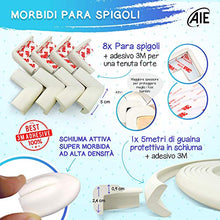Carica l'immagine nel visualizzatore di Gallery, Paraspigoli bambini AIE + 5 Metri Protezione Spigoli, 8 Bianco / White - Ilgrandebazar