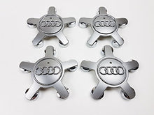 Carica l'immagine nel visualizzatore di Gallery, 4F0601165N - Set di 4 coprimozzi con logo, per cerchi in lega da 40,6 cm,...