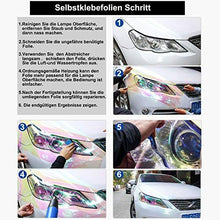Carica l'immagine nel visualizzatore di Gallery, YAOBLUESEA Pellicola Adesiva per Fanali Fari Auto 200x30cm Nero - Ilgrandebazar