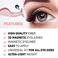 Carica l'immagine nel visualizzatore di Gallery, Eyeliner Magnetico, Ciglia Finte Magnetiche, Magnetiche con Eyeliner...