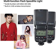 Carica l'immagine nel visualizzatore di Gallery, Godox TT600S High Speed 1/8000s GN60 2.4G Wireless Camera Flash Speedlite...