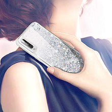 Carica l'immagine nel visualizzatore di Gallery, wlooo Cover per Samsung Galaxy A50, Glitter Argento