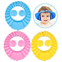 Carica l'immagine nel visualizzatore di Gallery, 3pcs Doccia Cap per Bambino, PAMIYO Sicurezza Cappello da Bathing per...