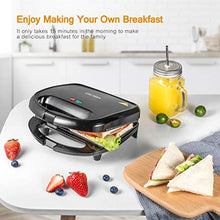 Carica l'immagine nel visualizzatore di Gallery, Tostiera Sandwich Maker, Piastra Per Toast 2 Posti, Sandwichmaker