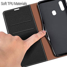 Carica l'immagine nel visualizzatore di Gallery, COODIO Custodia per Samsung Galaxy A20e, in Pelle Nero - Ilgrandebazar