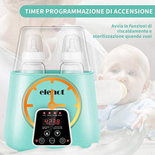 Carica l'immagine nel visualizzatore di Gallery, Scaldabiberon Sterilizzatore 6 in 1 Elettrico Scaldapappe Doppio WK-2301