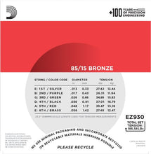 Carica l'immagine nel visualizzatore di Gallery, D'Addario EZ930 Set Corde Acustica EZ Great American, Bronzo - Ilgrandebazar