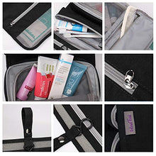 Carica l'immagine nel visualizzatore di Gallery, Wind Took Bolsa da Toilette Beauty Case Viaggio Wash Bag Appendibile Nero