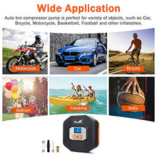 Carica l'immagine nel visualizzatore di Gallery, TowerTop Compressore Aria Portatile Auto, 12V DC Mini Pompa Elettrica con...