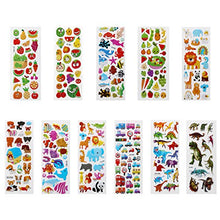 Carica l'immagine nel visualizzatore di Gallery, Vicloon Adesivi per Bambini 500+ 3D, Puffy 22pcs Multicolore