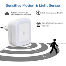 Carica l'immagine nel visualizzatore di Gallery, SOAIY 2 Pezzi Luce notturna led Sensore di Movimento da Calda - Ilgrandebazar