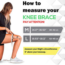 Carica l'immagine nel visualizzatore di Gallery, Ginocchiera Sportiva Compressione Ginocchio - Tutore Legamenti M