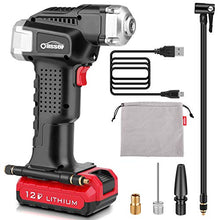 Carica l'immagine nel visualizzatore di Gallery, oasser Compressore Portatile per Auto Mini Pompa Aria Gonfiatore Cordless... - Ilgrandebazar