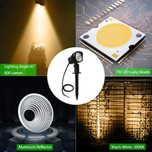 Carica l'immagine nel visualizzatore di Gallery, Luci da Giardino 7W COB, CLY Faretti led, 800LM Bianca Calda 2pcs
