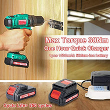 Carica l'immagine nel visualizzatore di Gallery, Trapano Avvitatore Batteria 12V, HYCHIKA a 30N .m Mas,... - Ilgrandebazar