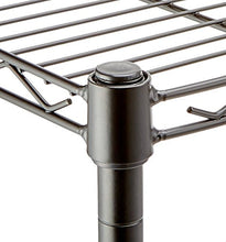 Carica l'immagine nel visualizzatore di Gallery, AmazonBasics - Scaffalatura a 3 ripiani, su rotelle, Nero - Ilgrandebazar