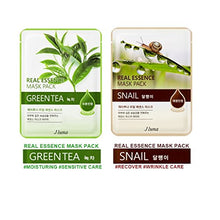Carica l'immagine nel visualizzatore di Gallery, Jluna korea real essence facial sheet masks 10 pack - 10 different types of... - Ilgrandebazar