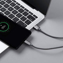 Carica l'immagine nel visualizzatore di Gallery, GERETIN Cavo USB Type-C [3 Pezzi,1m+2m+2m] C Nylon GrigioNero