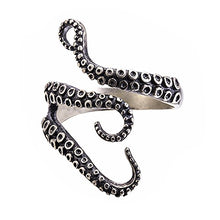 Carica l'immagine nel visualizzatore di Gallery, BODYA Punk Gotico in Acciaio Inox Octopus Tentacle Ring Squid Kraken... - Ilgrandebazar