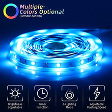 Carica l'immagine nel visualizzatore di Gallery, OUSFOT LED Striscia 5M RGB 150 LED, Strisce 5050 per Esterni Interno,... - Ilgrandebazar