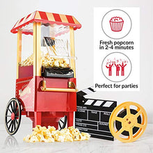 Carica l'immagine nel visualizzatore di Gallery, Gadgy Popcorn Machine - Retro Macchina Pop Corn Compatta, Aria Calda Senza... - Ilgrandebazar