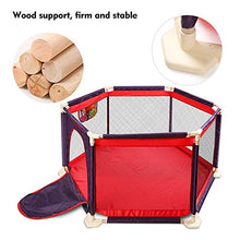 Carica l'immagine nel visualizzatore di Gallery, Box Playard per bambini 6 pannelli portatile Aqua Play Center con rete rosso - Ilgrandebazar