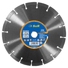 Carica l'immagine nel visualizzatore di Gallery, S&amp;R Disco Diamantato 230 x 22,2 mm Standard Universale per 230 x