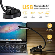 Carica l'immagine nel visualizzatore di Gallery, Luce lettura libro notturna, TechRise lampada con pinza 4 grande LED e 3... - Ilgrandebazar