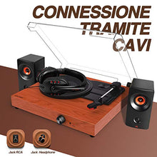 Carica l'immagine nel visualizzatore di Gallery, Souidmy Giradischi Bluetooth per Dischi in Vinile, con...