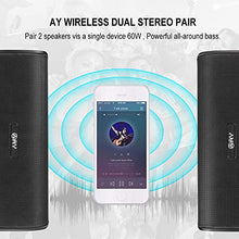 Carica l'immagine nel visualizzatore di Gallery, AY Casse Bluetooth 30W, Altoparlante 5.0 Portatile Audio Nero