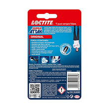 Carica l'immagine nel visualizzatore di Gallery, Loctite Super Attak Original, colla liquida trasparente con tripla 1x3g - Ilgrandebazar