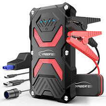 Carica l'immagine nel visualizzatore di Gallery, YABER Avviatore Batteria per Moto/Auto, 1000A 13800mAh Emergenza...