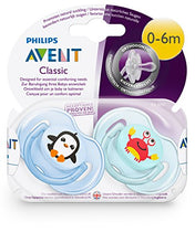 Carica l'immagine nel visualizzatore di Gallery, Philips Avent SCF169/35, 2 Succhietti Granchio e Pinguino, Tettarelle...