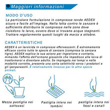 Carica l'immagine nel visualizzatore di Gallery, Vebi Aedex Insetticida Larvicida Antizanzare- Barattolo 50 Compresse - 100g
