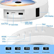 Carica l'immagine nel visualizzatore di Gallery, Lettore CD portatile con Altoparlanti hifi integrati da parete Bluetooth,...