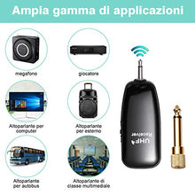 Carica l'immagine nel visualizzatore di Gallery, ZITFRI UHF Microfono Wireless Archetto Professionale 50m di Trasmissione...
