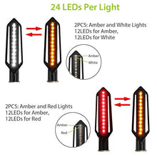 Carica l'immagine nel visualizzatore di Gallery, LiNKFOR 4PZ 24 LED Indicatori di Direzione Modalità Fluente per Moto Luce... - Ilgrandebazar