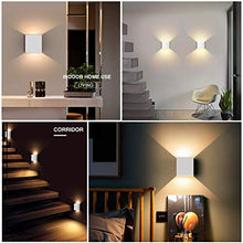 Carica l'immagine nel visualizzatore di Gallery, Lampada da Parete Led Interno, 2 Pezzi 12W Bianco Caldo LED Applique - Ilgrandebazar