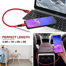 Carica l'immagine nel visualizzatore di Gallery, RAVIAD Cavo USB C [4Pezzi, 0.3m 1m 2m 3m] Type-C Carica Rapida Rosso - Ilgrandebazar