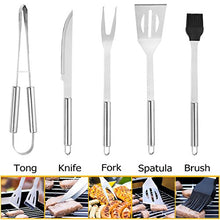 Carica l'immagine nel visualizzatore di Gallery, Utensili barbecue, isimsus Attrezzi per barbecue Acciaio Inox Set Di...