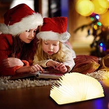 Carica l'immagine nel visualizzatore di Gallery, tronisky Mini Lampada Libro, USB Ricaricabile Pieghevole in Bianca Calda - Ilgrandebazar
