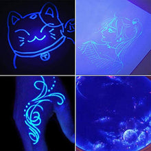 Carica l'immagine nel visualizzatore di Gallery, MonQi 14 pezzi Permanente Penna Inchiostro Invisibile con Luce UV + 5...